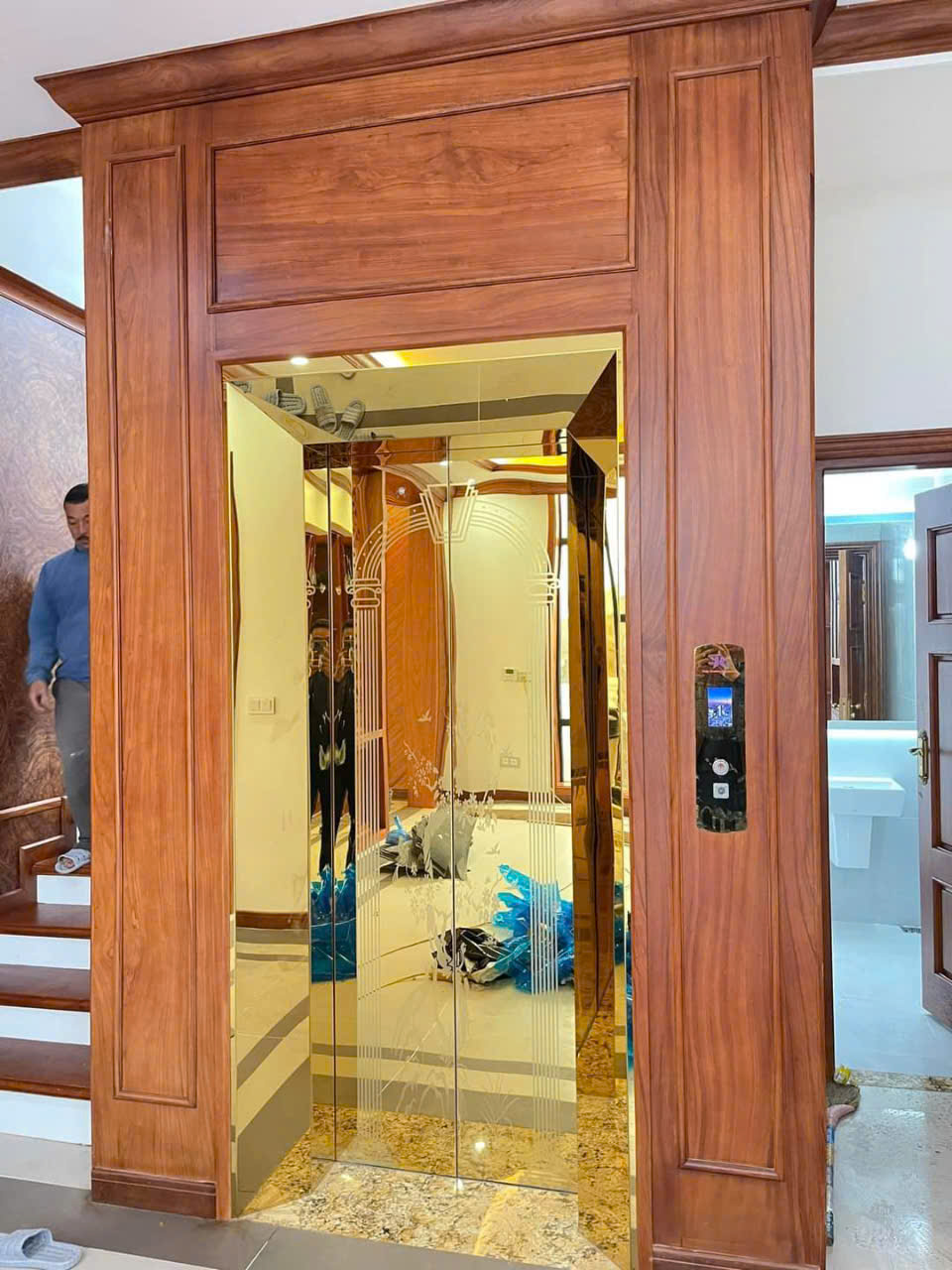 Công trình thang máy gia đình 01