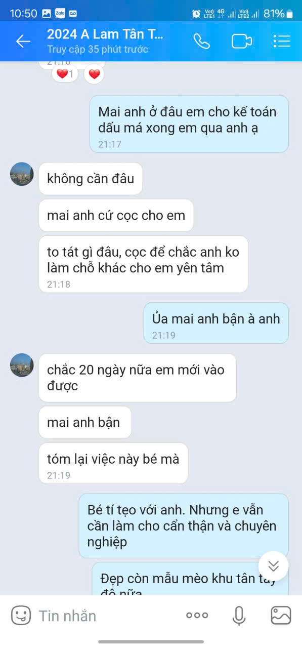 Đánh giá khách hàng qua Zalo 2
