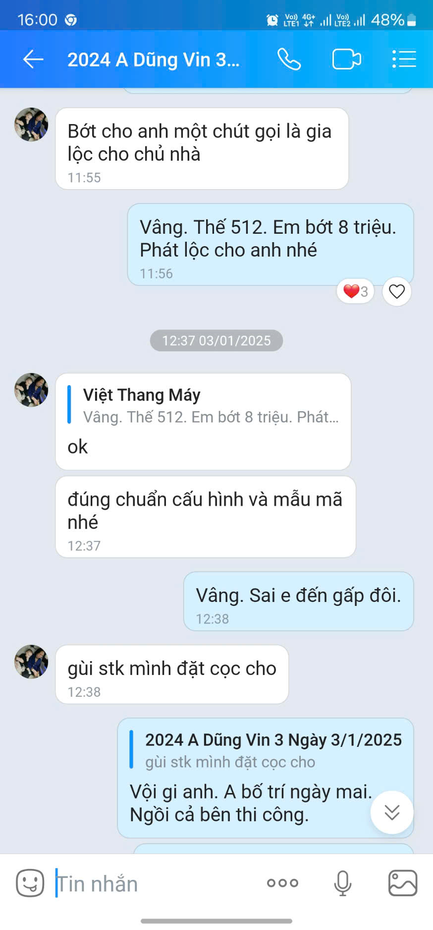Đánh giá khách hàng qua Zalo 3