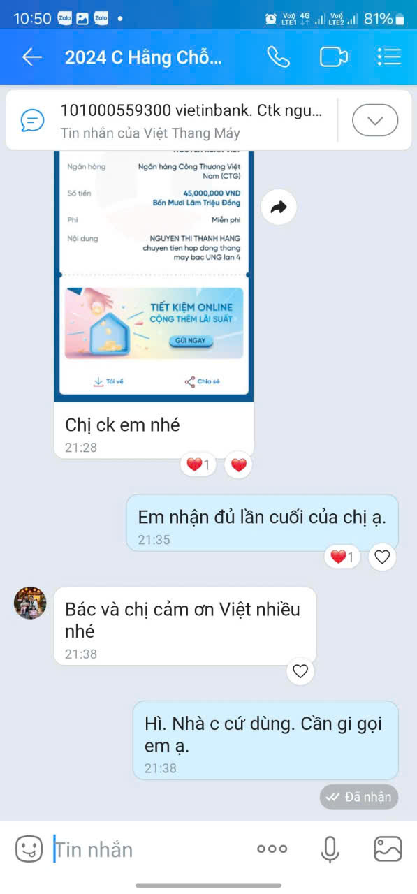 Đánh giá khách hàng qua Zalo 5
