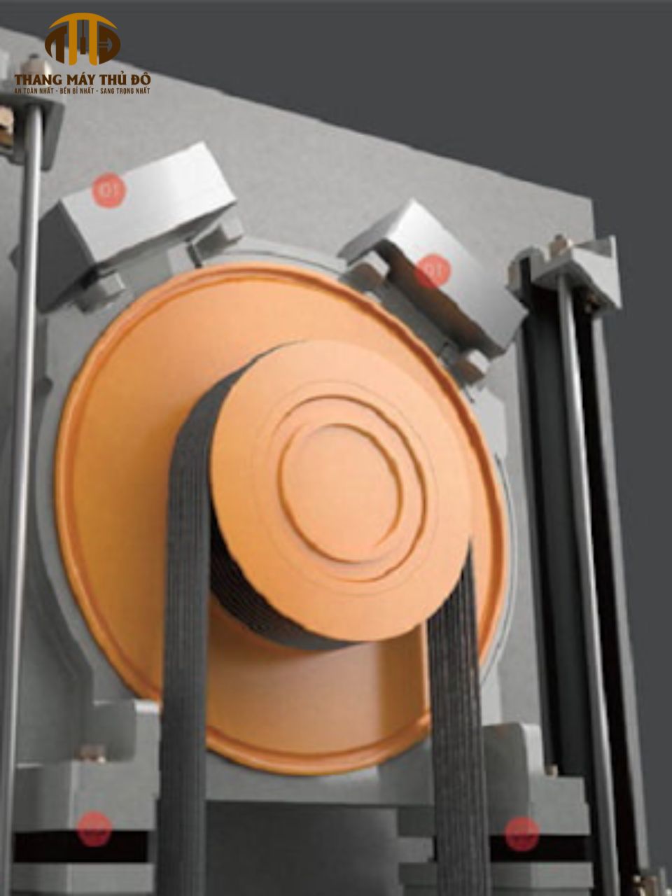 Bộ phận trục vít của thang máy mini 